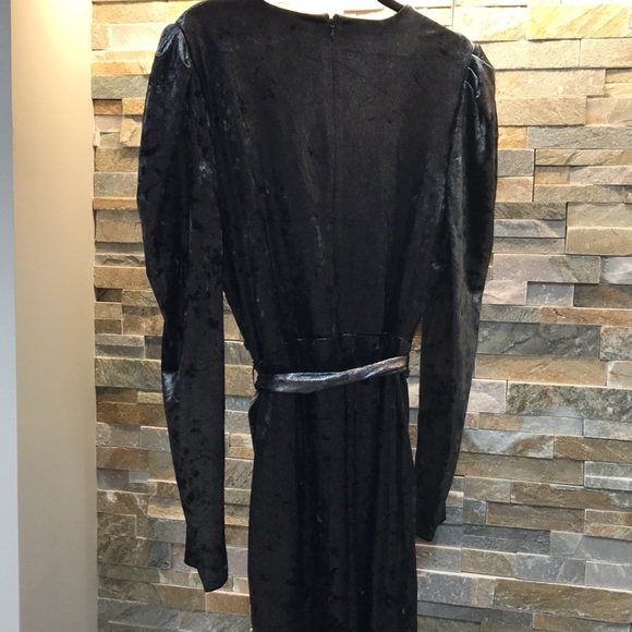 Inc Puff-Sleeve Velvet Wrap Dress - Picture 8 of 15